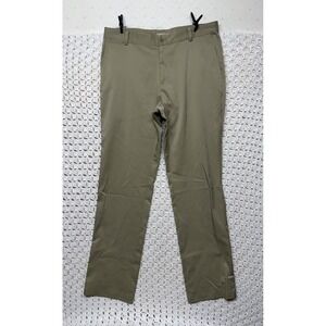 Nike Golf Pants Mens 34x34 Beige Dri-FIT Performance Flat Front 639779-235